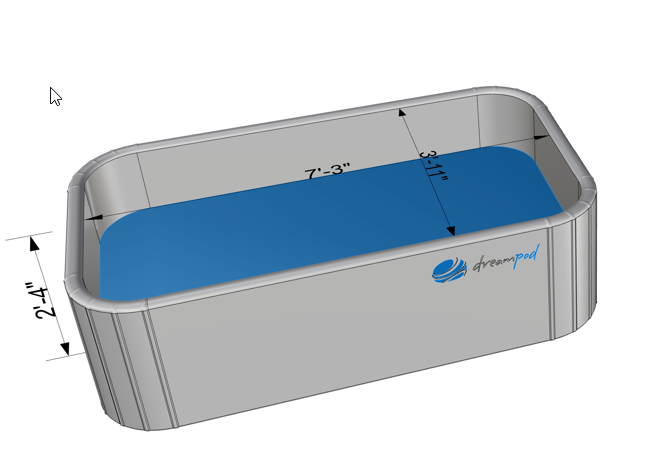 Float Tank Measurements Dreampod Home Float Flex - Affordable Home Sensory Deprivation Float T ...