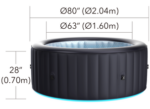 MSPA Urban AURORA Inflatable Hot Tub Spa (6 people)